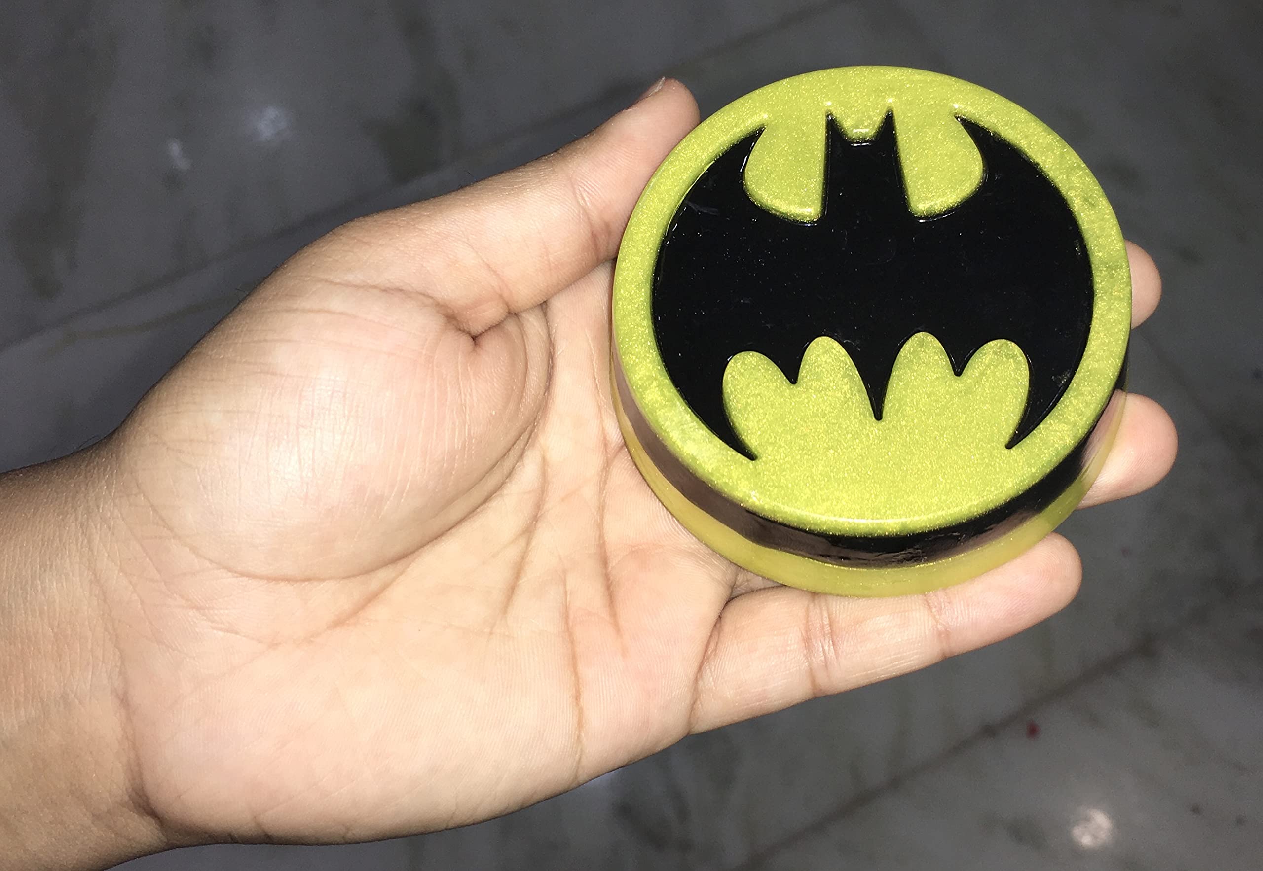 Batman Theme Soap - Handmade Natural Soap for Kids (85g) | Paraben & SLS Free, Skin Friendly | Assorted Fragrances | Perfect for Birthday Gifts, Superhero Theme Parties & Daily Bath Time Fun