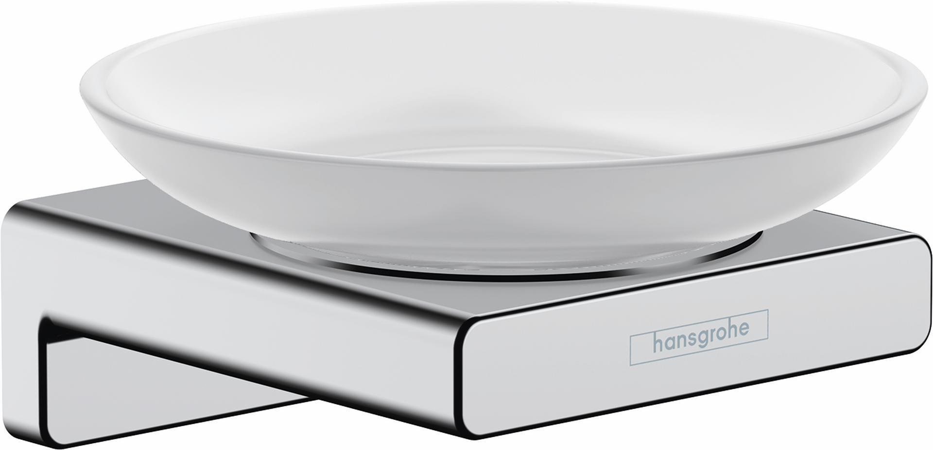 Hansgrohe AddStoris Chrome Soap Dish 41746000 - Stylish & Durable Bathroom Organizer for Sinks, Showers & Countertops
