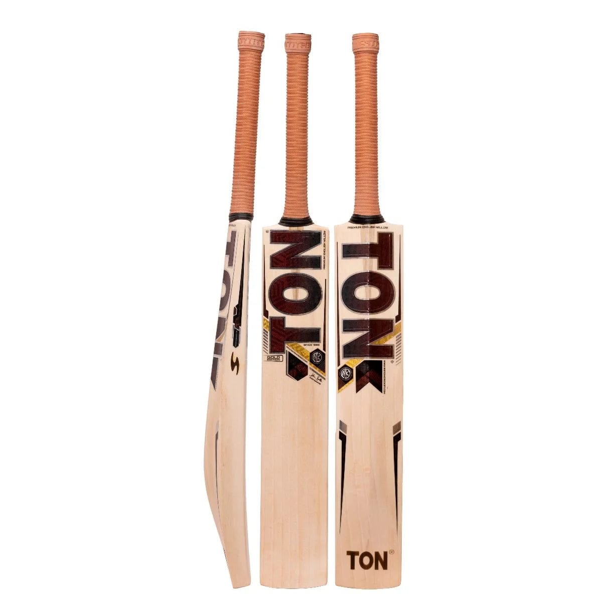 Premium SS Ton Gold English Willow Cricket Bat - Professional Grade for Matches & Training | Perfect for Practice, Tournaments & Competitive Play