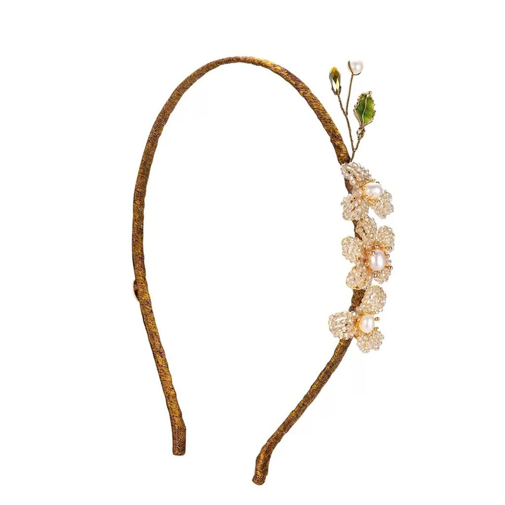 KFJBX Handmade Beaded Hair Bands for Women - Stylish Headbands, Hair Accessories & Head Jewelry - Perfect for Weddings, Parties & Everyday Fashion