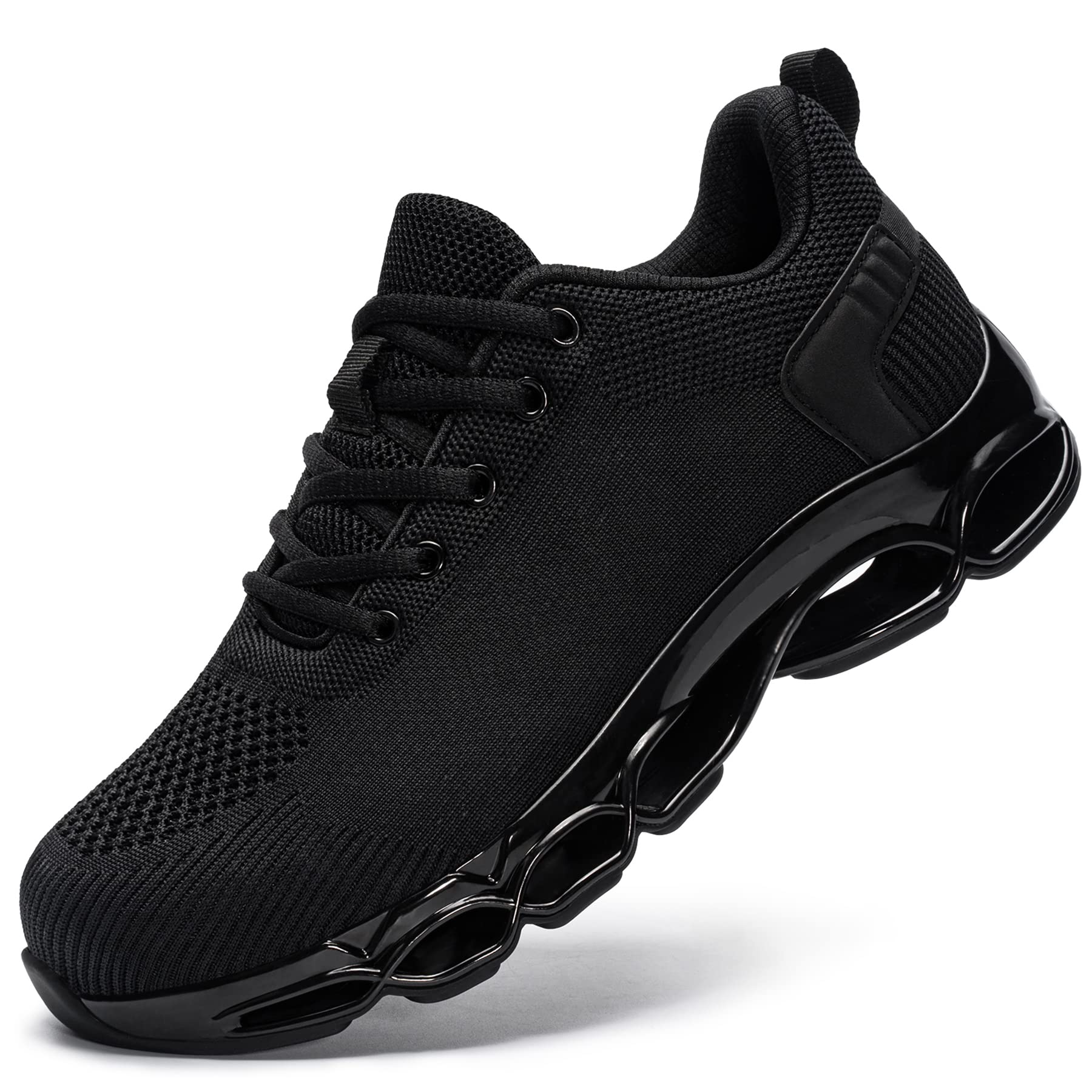DYKHMILY Women's Steel Toe Sneakers - Lightweight Breathable Slip-On Work Shoes for Wide Feet | Safety Shoes for Construction, Warehouse & Outdoor Work