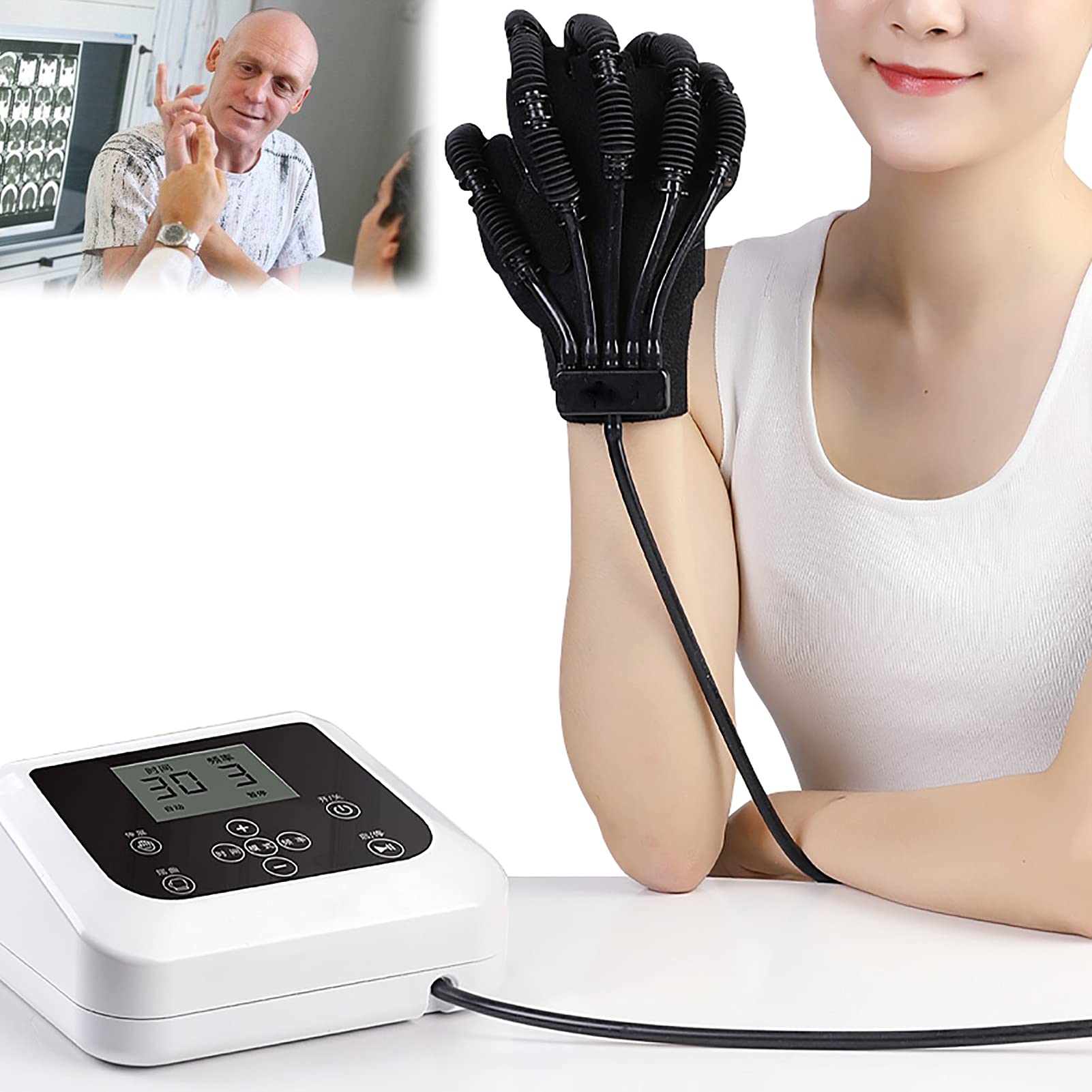 Exoskeleton Rehabilitation Gloves - Manual Training & Stretching Robot Gloves for Hand Therapy, Grip Strength Recovery - Ideal for Stroke Patients, Physical Therapy & Post-Surgery Rehabilitation