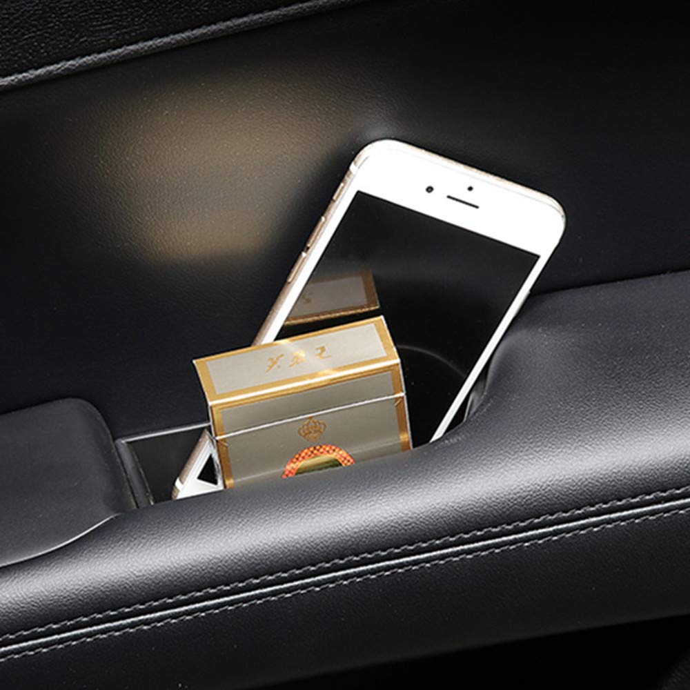 Lincoln MKZ Car Door Storage Box - Black 2PCS for Phone & Accessories - Perfect for Road Trips