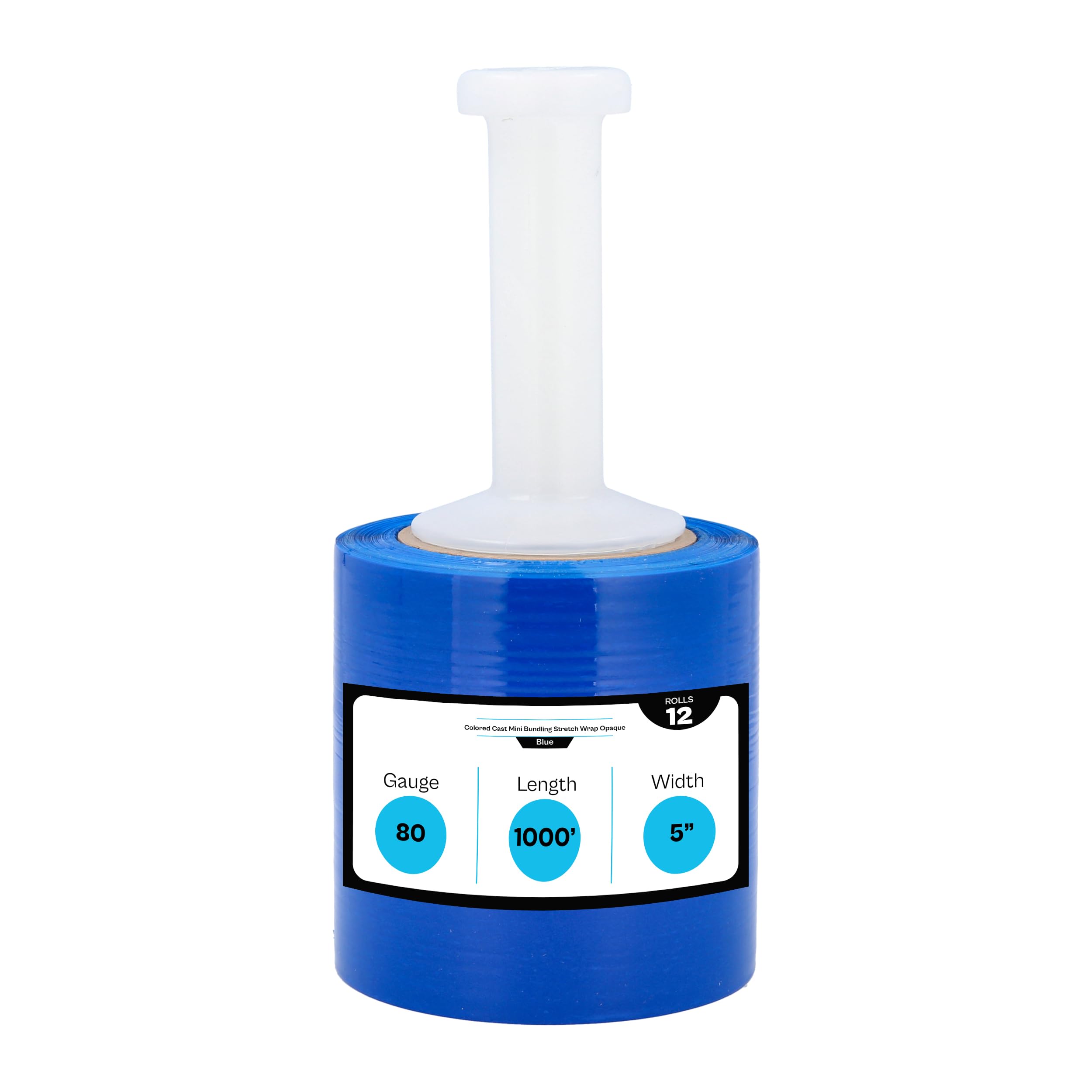 MMBM Blue Mini Moving Stretch Wrap - 12 Rolls (5