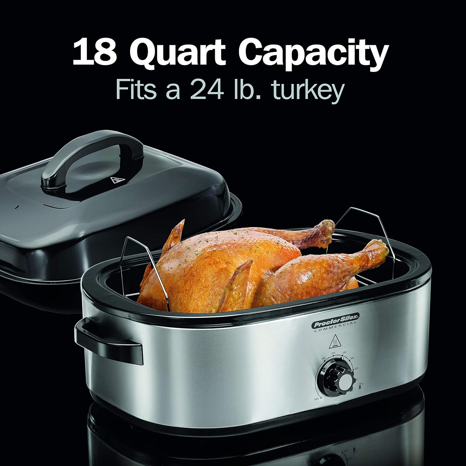 Hamilton Beach Proctor Silex 18 Qt Commercial Roaster Oven 120V - Perfect for Catering, Large Family Dinners & Holiday Cooking