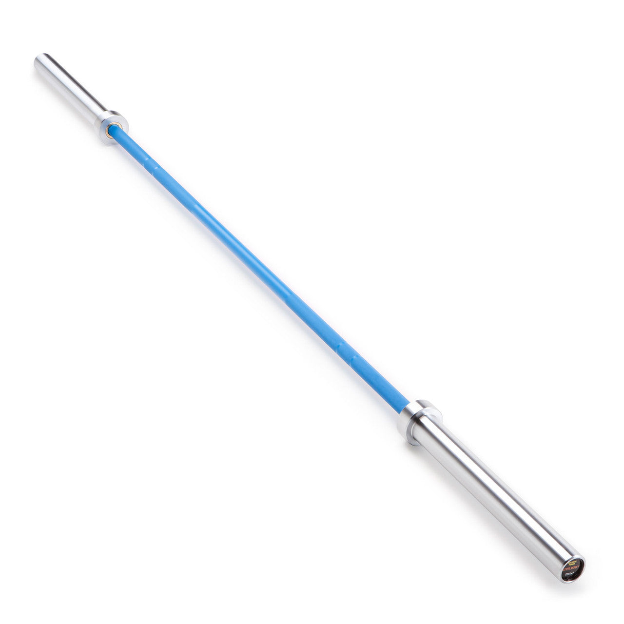 Blue Chrome 45lb Olympic Barbell - SteelBody STB 1501BLC for Weightlifting & CrossFit Training | Durable Steel Construction for Home & Commercial Gyms