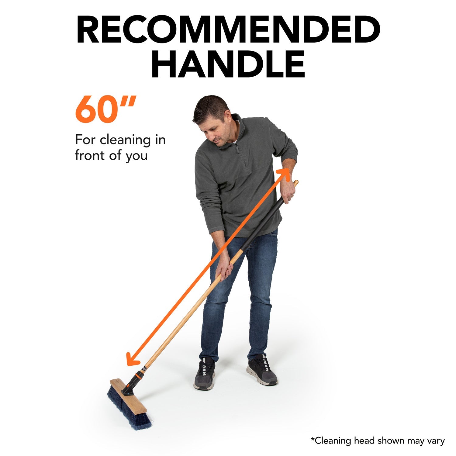 10-Inch Premium Multi-Surface Scrub Brush Head - Heavy Duty Cleaning for Kitchen, Bathroom, Tile & Grout - Dishwasher Safe Scouring Brush for Tough Stains