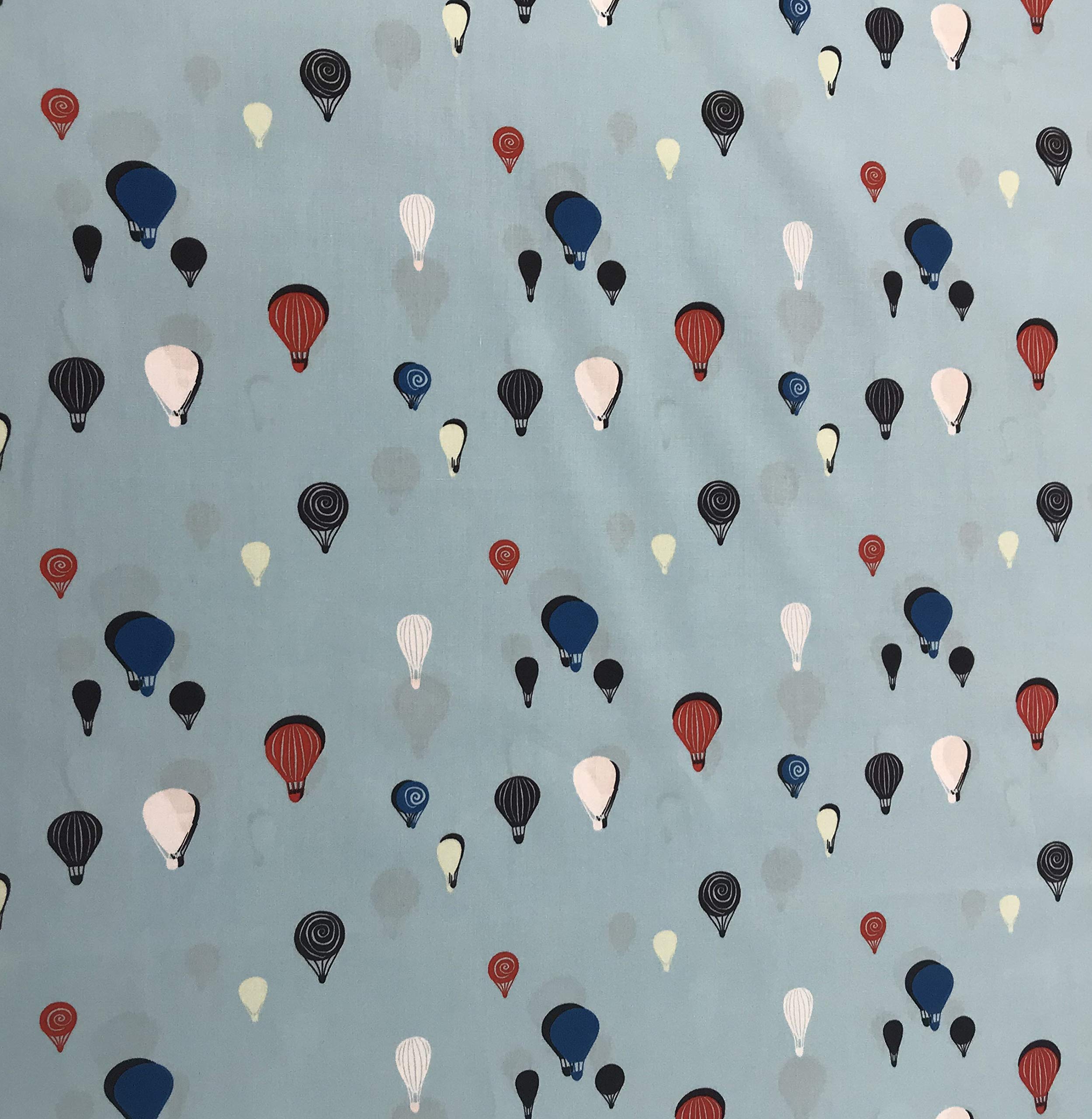 Space Bubbles Fizz Hot Air Balloons Cotton Fabric for Quilting, Dressmaking & Home Decor | Premium Art Gallery Quality Printed Material