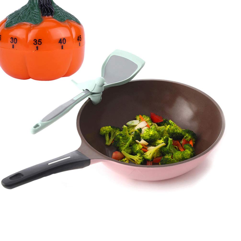 DOITOOL Cute Pumpkin Kitchen Timer - Manual Cooking Alarm Clock for Baking, Decor & Home Use | Perfect for Cookies, Desks & Gifts
