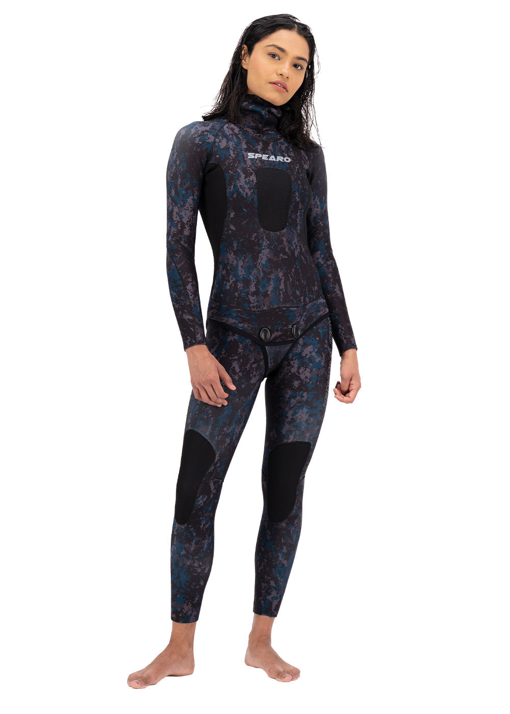 Spearo Women's 7 Seas 5mm Lined 2-Piece Wetsuit - Premium Neoprene Scuba Diving & Snorkeling Gear for Warm Water Adventures