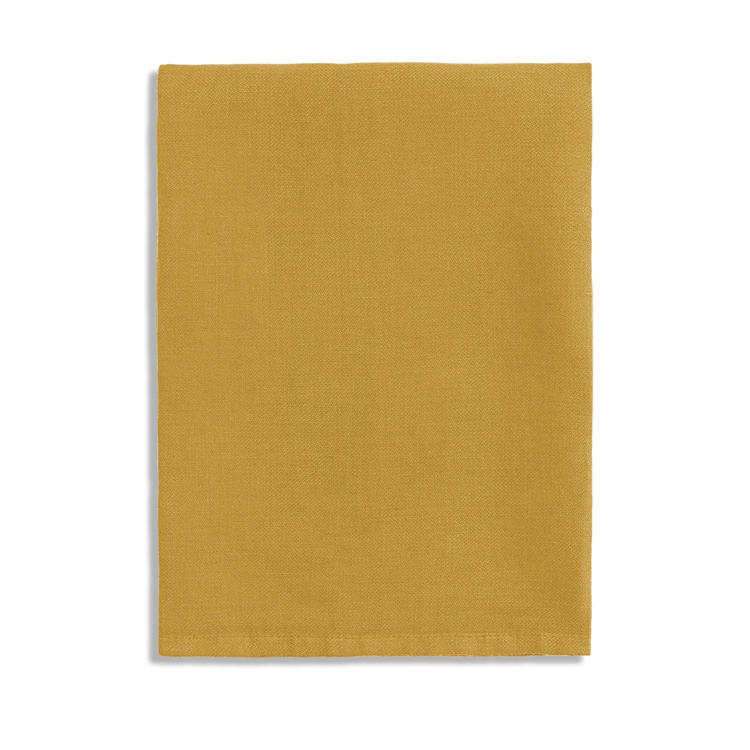 Premium Linen Sateen Napkins Set of 4 - Soft Mustard Yellow Dinner Napkins for Formal Dining, Wedding, and Holiday Table Settings