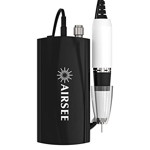 Professional 30000 RPM Rechargeable Nail Drill Machine - Wireless Electric Nail File for Manicure & Pedicure | Portable Efile with 6 Bits & Sanding Bands | Perfect for Acrylic, Gel Nails & At-Home Salon Use