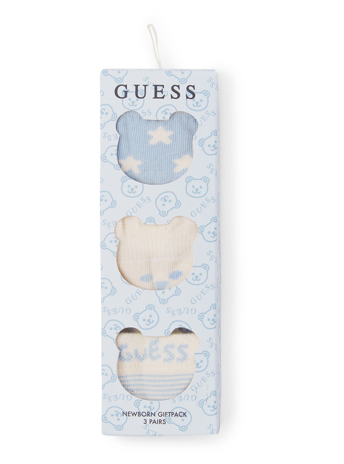 Blue and Cream 3-Piece Newborn Baby Socks Set (One Size) - Soft Cotton Socks for Newborns & Infants - Perfect for Hospital, Home & Photo Shoots