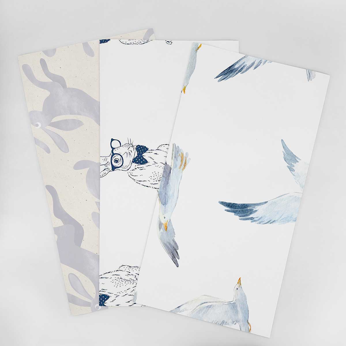Kids Animal Theme Wallpaper Sample - Designer Selection 002 | Perfect for Nursery, Playroom & Kids Bedroom Decor