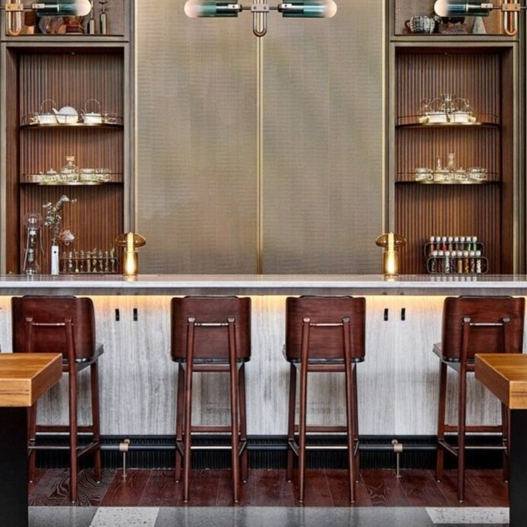 Brightliner Boyd Bar Stool by Stellar Works - Modern Kitchen & Dining Counter Stool for Home, Bar, and Restaurant Use