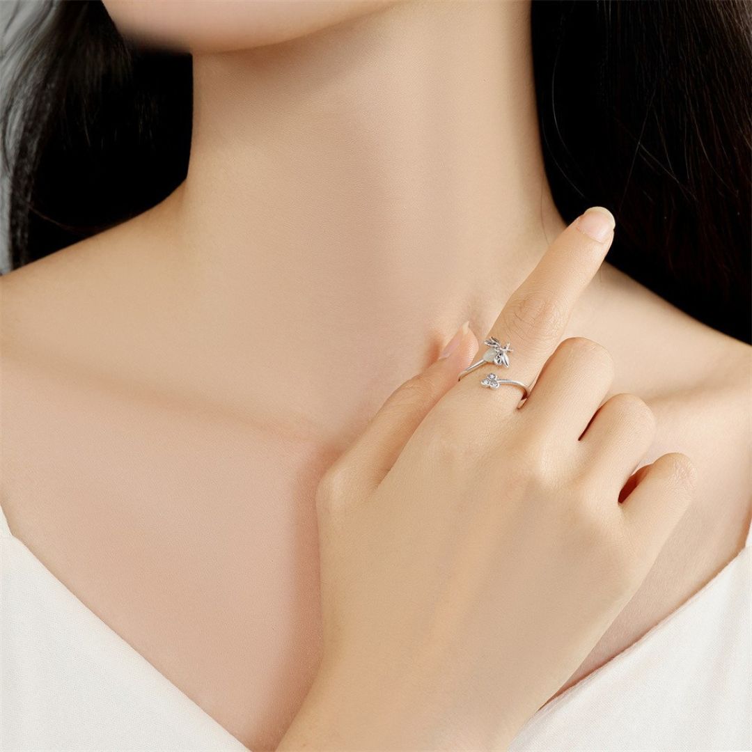 Glow in the Dark Light Up Ring - Firefly LED Fashion Jewelry for Women & Teens | Perfect for Parties, Raves, Concerts & Night Events