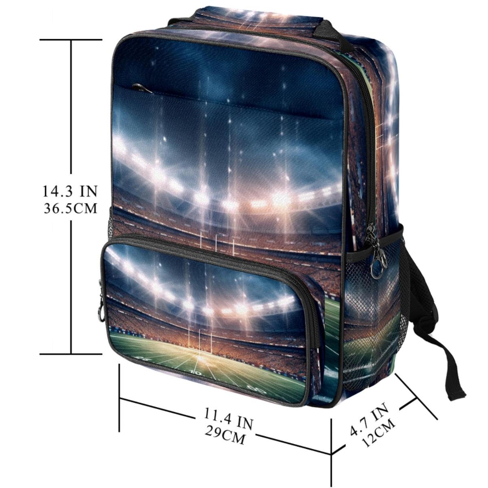 Lightweight Travel Backpack - Small Carry On Backpack for Men & Women - Perfect for American Football & Soccer Games, Airplane, Commuting & Outdoor Adventures