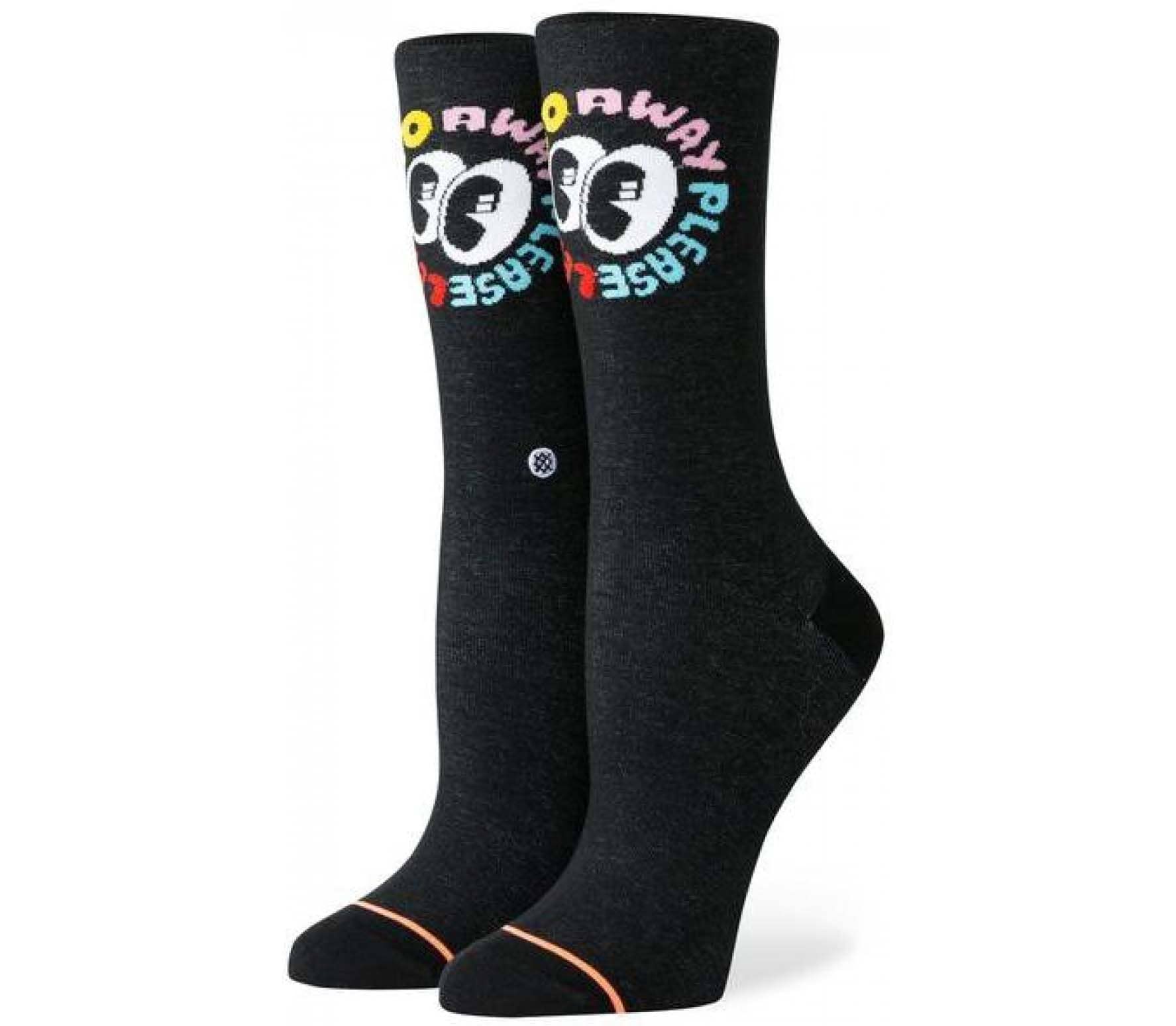 Stance Women's Cats Meow Socks - Small Size, Black Color - Comfortable & Stylish Ankle Socks for Running, Yoga & Everyday Wear