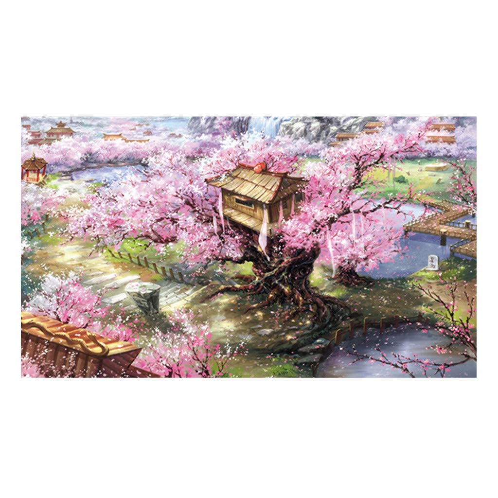 1000-Piece Jigsaw Puzzle for Adults & Teens (14+) - Cherry Hill Landscape DIY Educational Puzzle with Intricate Design, 16.53x11.69 Inch - Perfect for Family Game Night, Stress Relief & Home Decor
