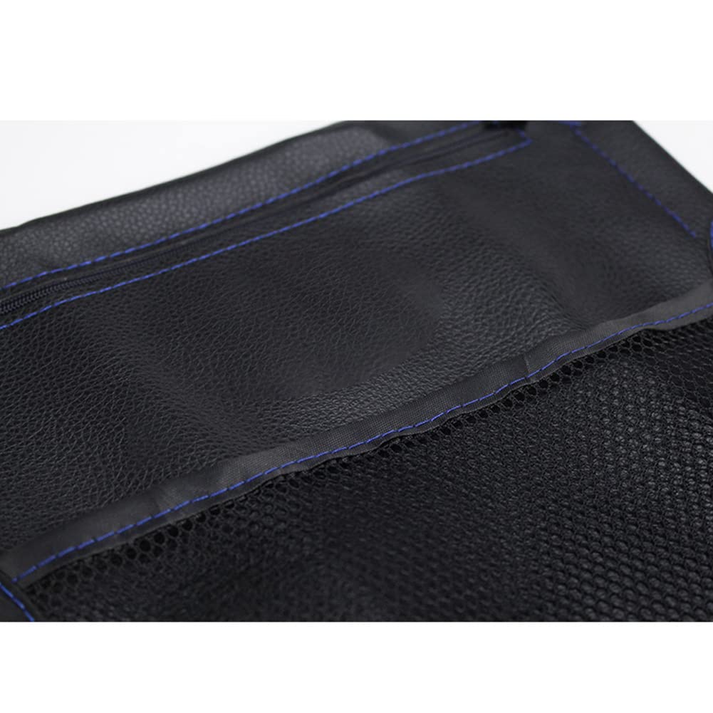 Zcargel Universal Motorcycle Under Seat Storage Bag - PU Leather Waterproof Scooter Seat Organizer Pouch for Electric Bike, Motorcycle & Scooter - Perfect for Commuting, Travel & Daily Storage