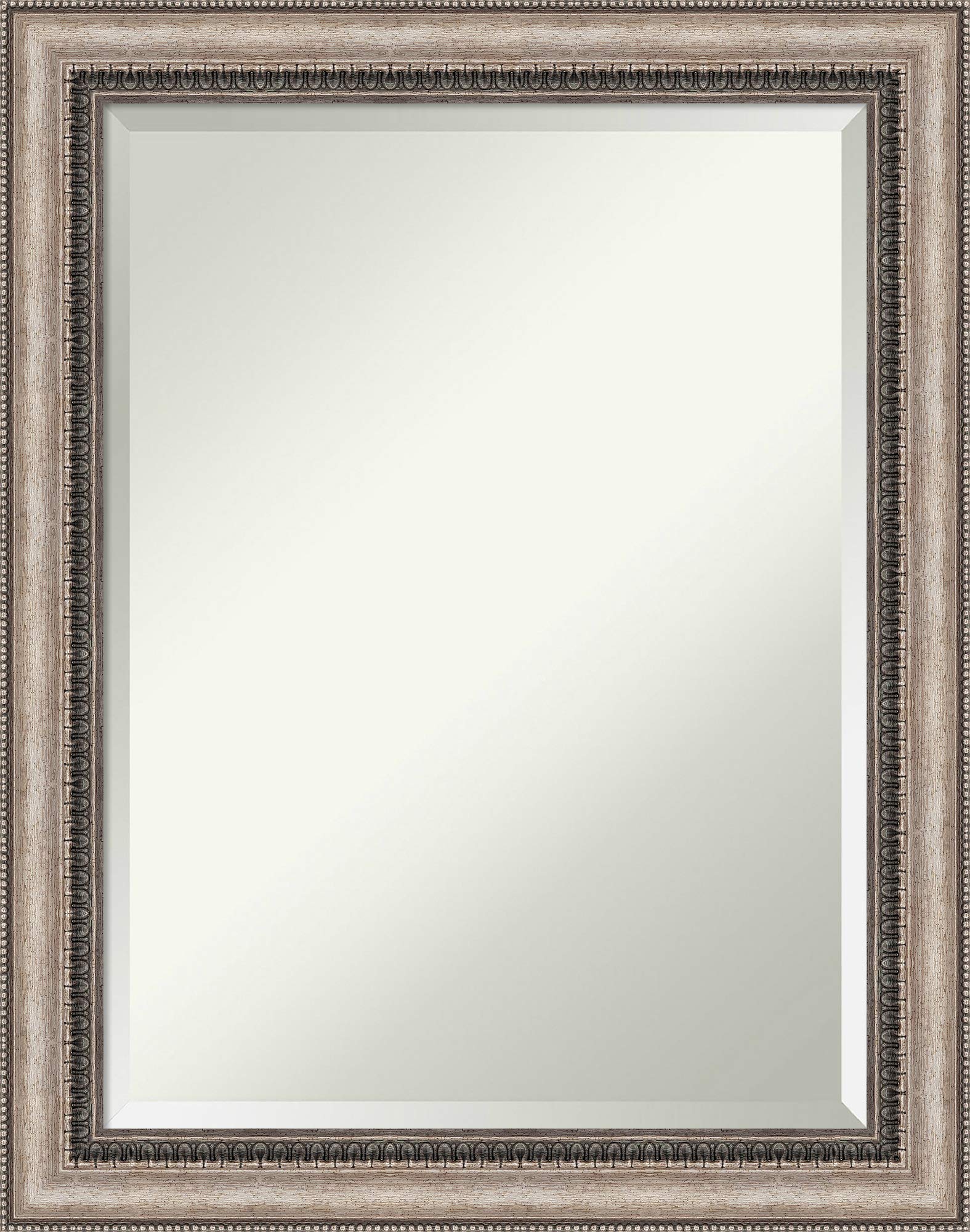 Amanti Art Framed Bathroom Vanity Mirror 18x24 Inches - Ornate Silver Lyla Design - Shatterproof Glass for Bathroom, Bedroom & Dressing Room Decor