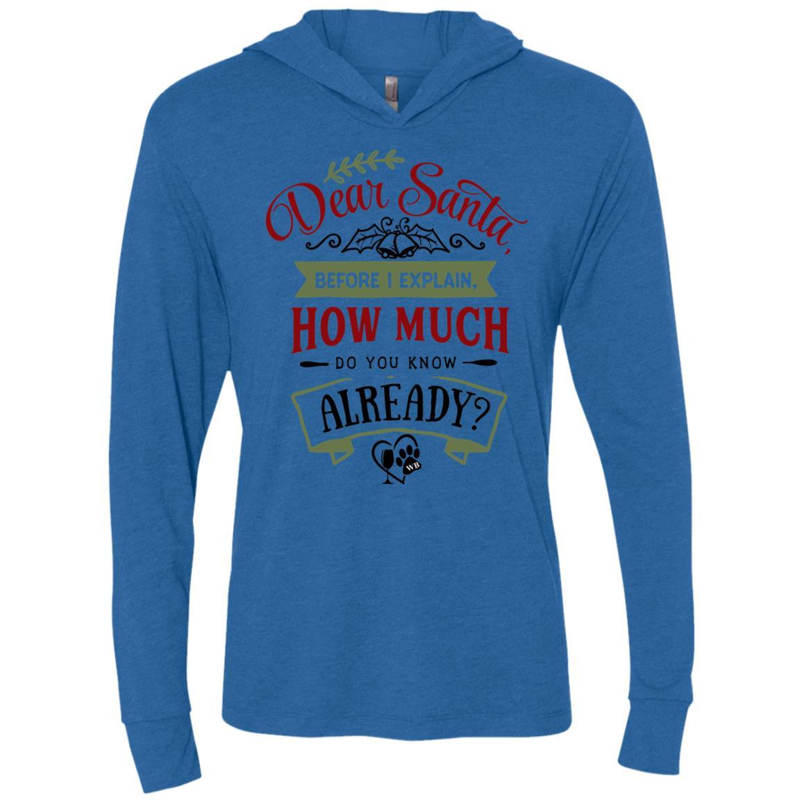 WineyBitches.Co Unisex Triblend Long Sleeve Hooded T-Shirt | Soft Comfort Fit for Men & Women | Perfect for Casual Wear, Lounge & Outdoor Activities