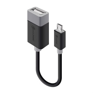 Alogic USB 2.0 Type B Male to Type A Female OTG Adapter Cable - 15cm Micro USB to USB Converter for Mobile Devices, Phones & Tablets - High-Speed 480Mbps Data Transfer with Shielding - Perfect for Charging, File Transfer & Connecting Peripherals