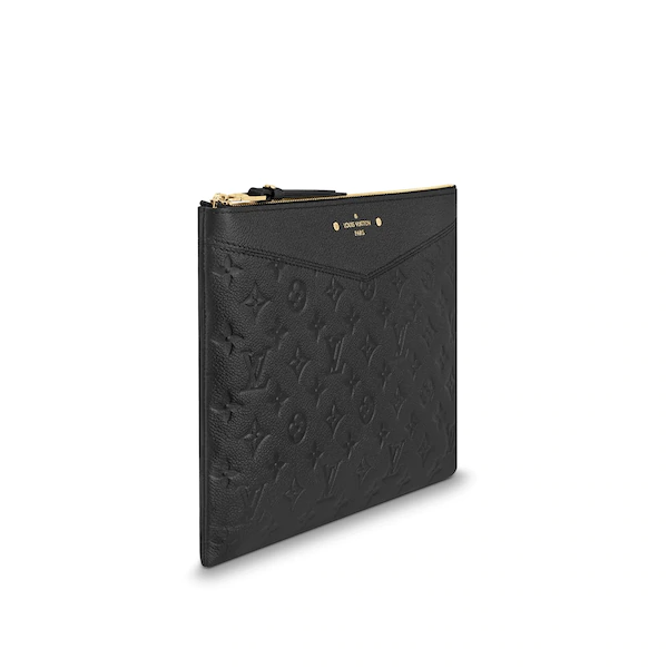 Louis Vuitton LV Daily Pouch Monogram Empreinte Leather Crossbody Bag Black - Perfect for Work, Travel & Everyday Use