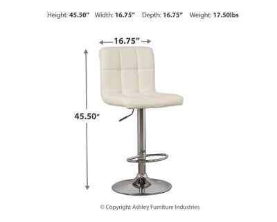Bellatier Adjustable Height Bar Stool Set of 2 - Modern Kitchen Counter Stools for Dining Room, Bar & Home Decor - Swivel & Comfortable Seating for Kitchen Island, Breakfast Nook & Pub Table