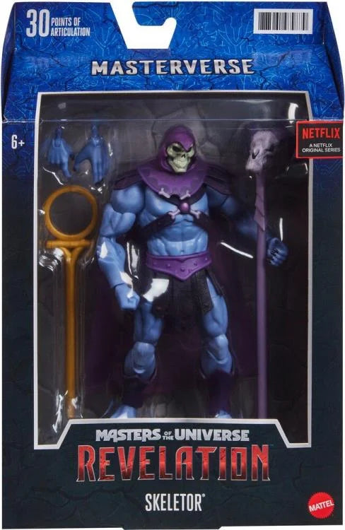 Masters of the Universe: Revelation Masterverse Skeletor Action Figure - Collectible He-Man Toy for Fans, Gift for Kids & Adults - Perfect for Display, Play, and MOTU Collections