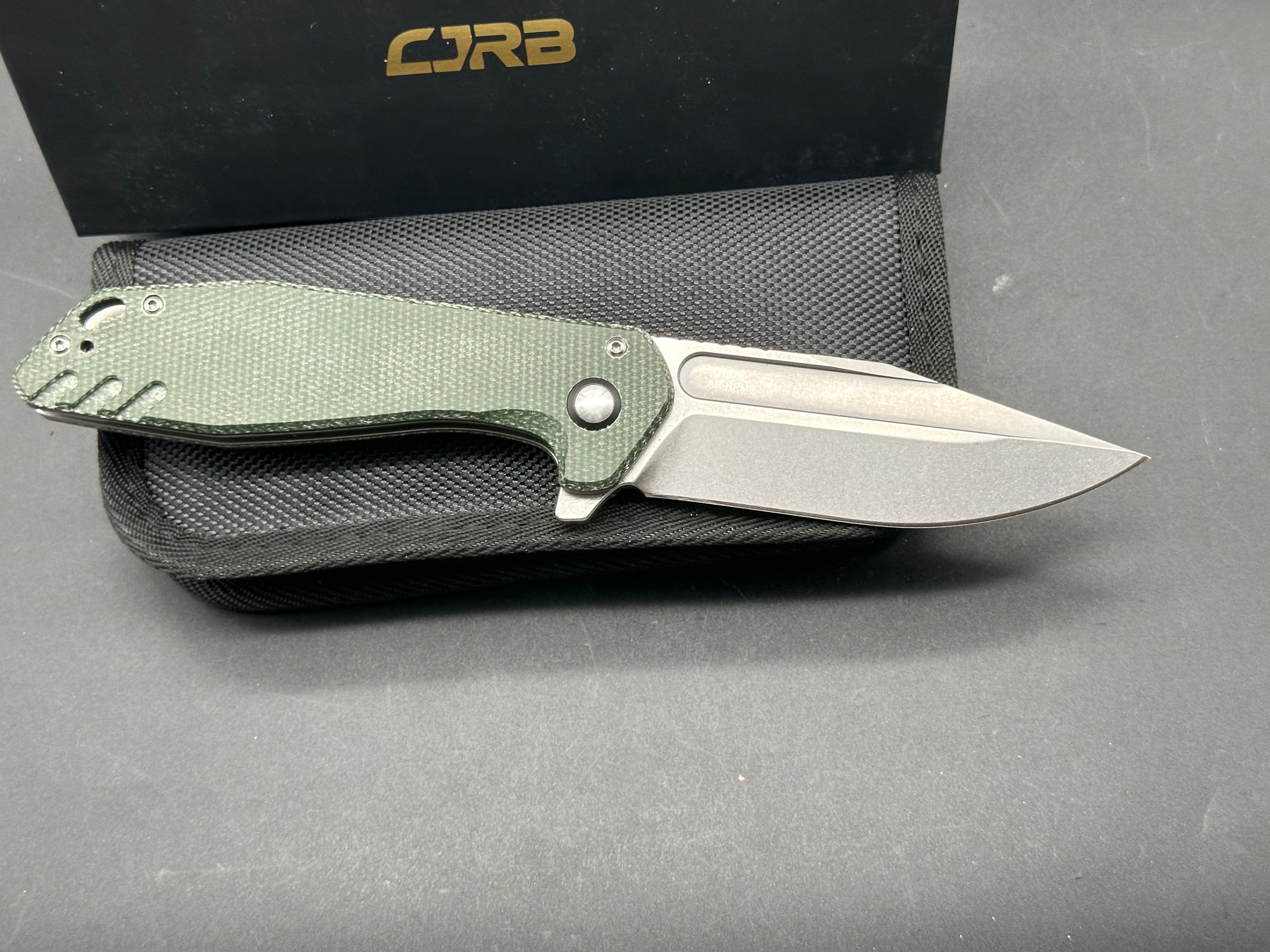 CJRB Riff Button Lock Folding Knife - 3.5