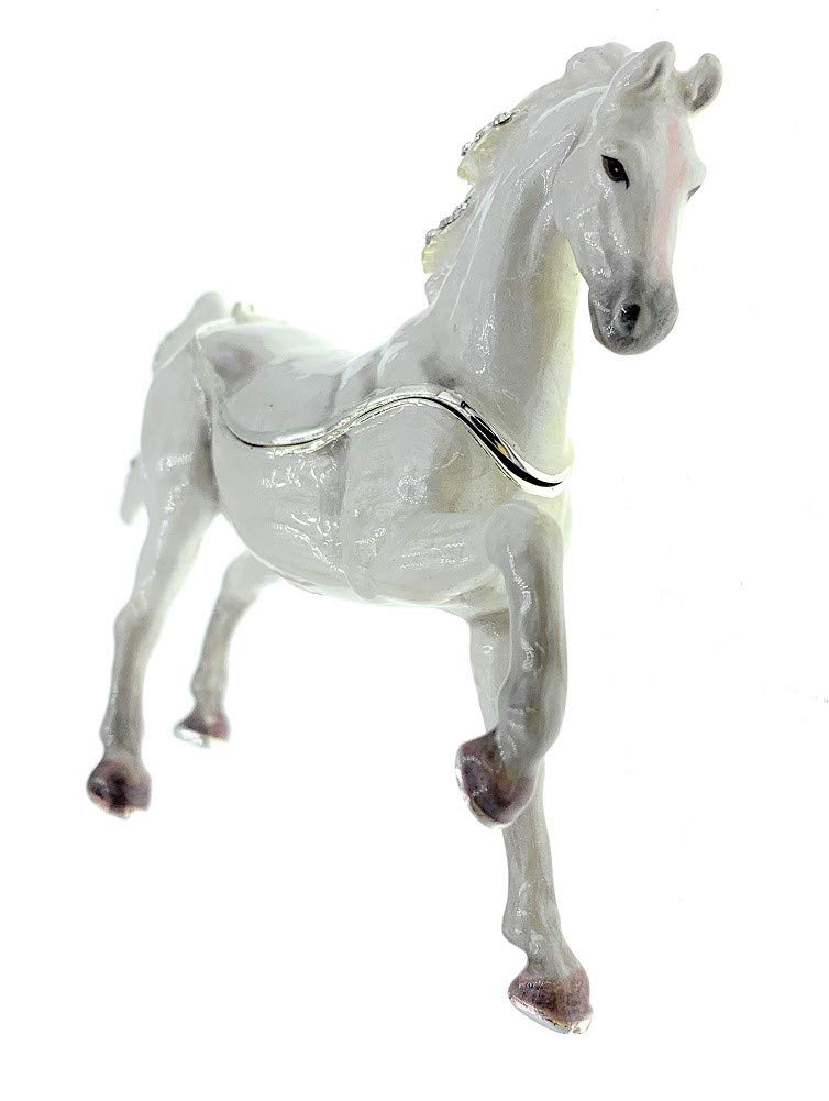 Arabian Horse Crystal Trinket Box - 4.25
