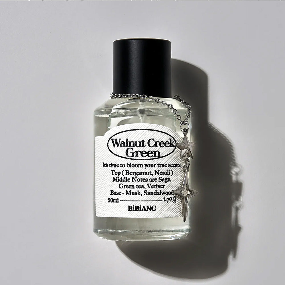 BiBiANG Eau De Parfum Walnut Creek Green 50ml - Premium Long Lasting Fragrance for Women & Men - Perfect for Date Night, Office & Special Occasions