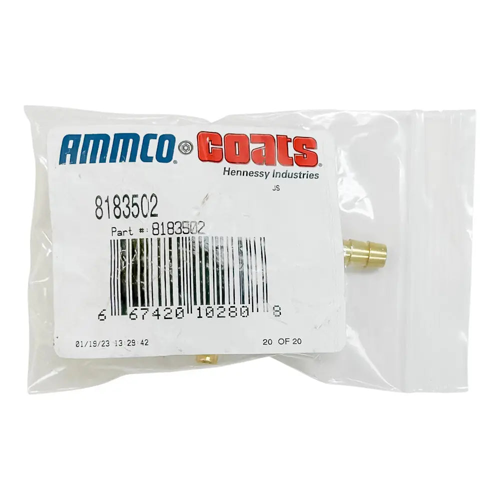 OEM Coats Manifold Bleed Valve 8183502 - High-Quality Replacement Part for Tire Changer Machines | Perfect for Auto Repair Shops & Tire Service Centers