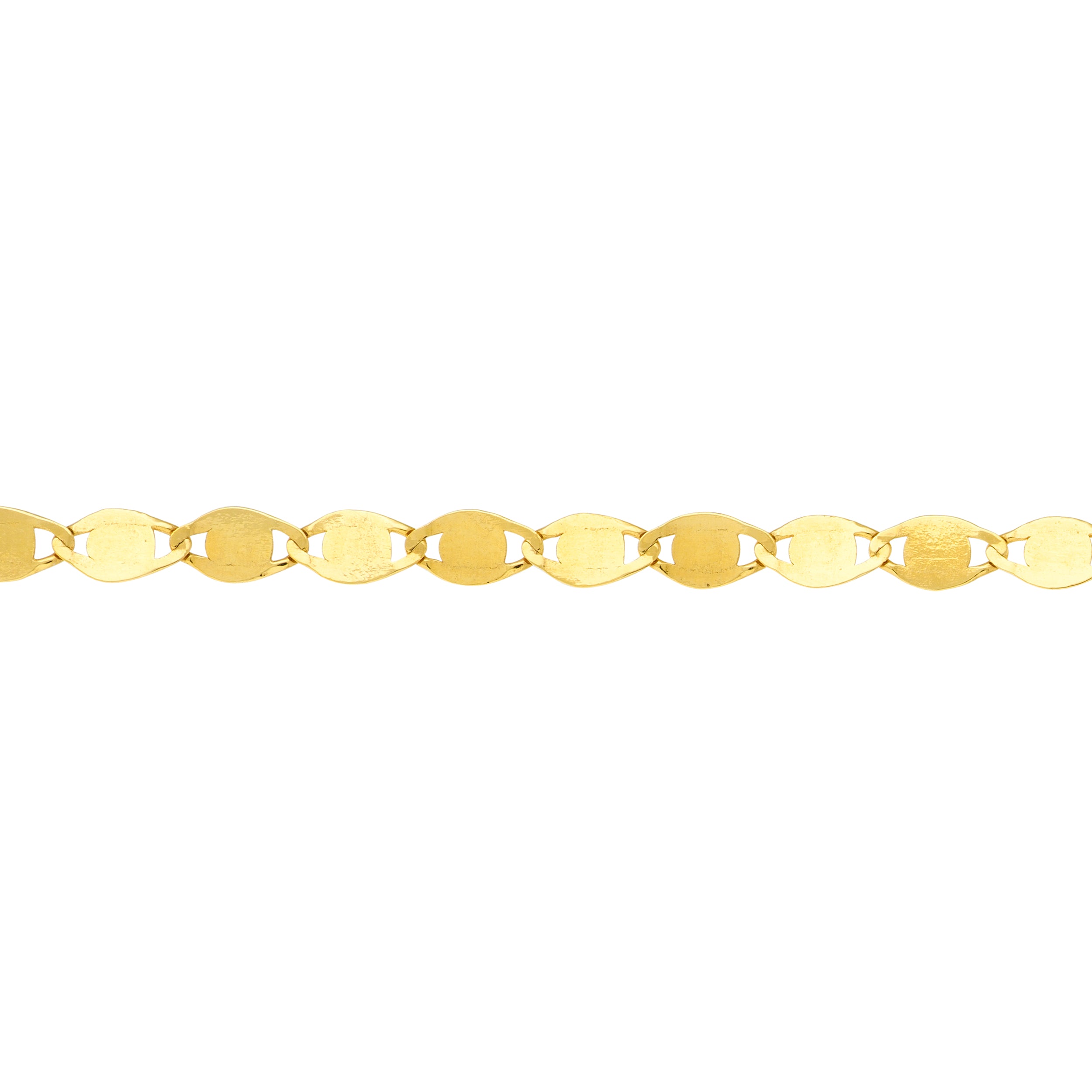 14K Gold Flat Link Ankle Bracelet for Women - Elegant & Dainty Chain Anklet for Everyday Wear, Beach, Vacation & Special Occasions
