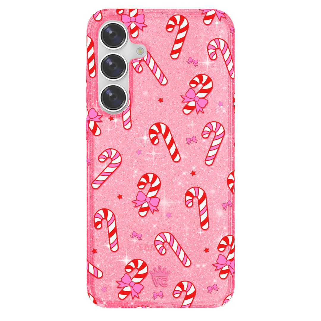 Pink Peppermint Princess Samsung Phone Case - Cute Protective Cover for Samsung Galaxy [Model] - Perfect Gift for Girls & Teens - School, Work, Everyday Use