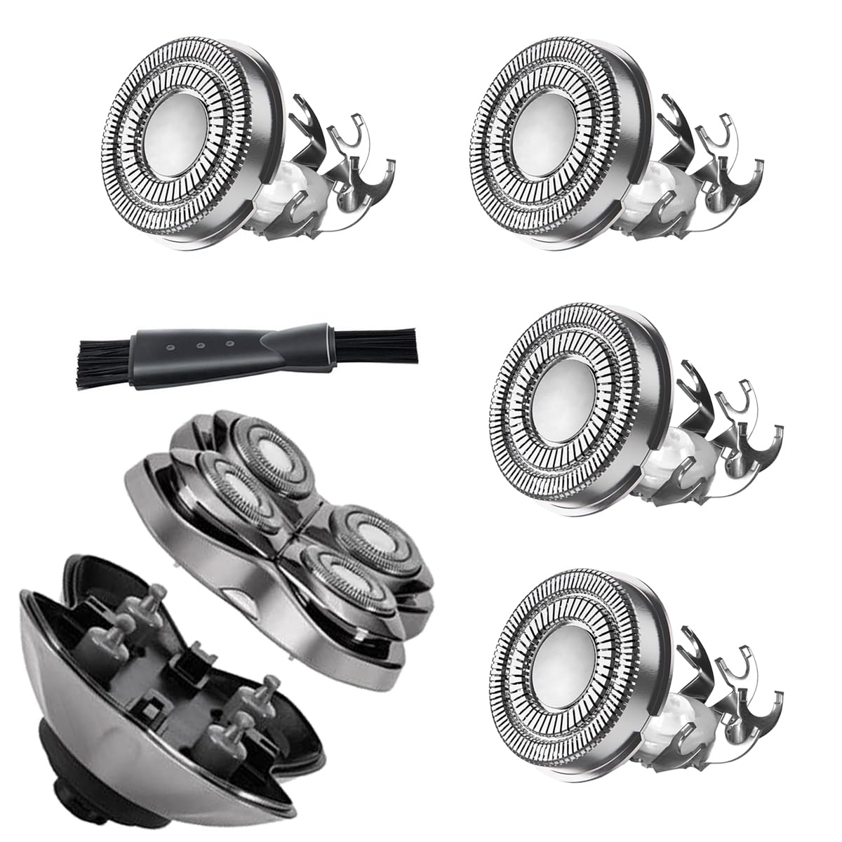 Premium Replacement Blades for Skull Shaver Pitbull Gold - 4 Pack Men's Electric Shaver Replacement Heads - Compatible with Pitbull Gold Series - Perfect for Close Shaving & Travel Use