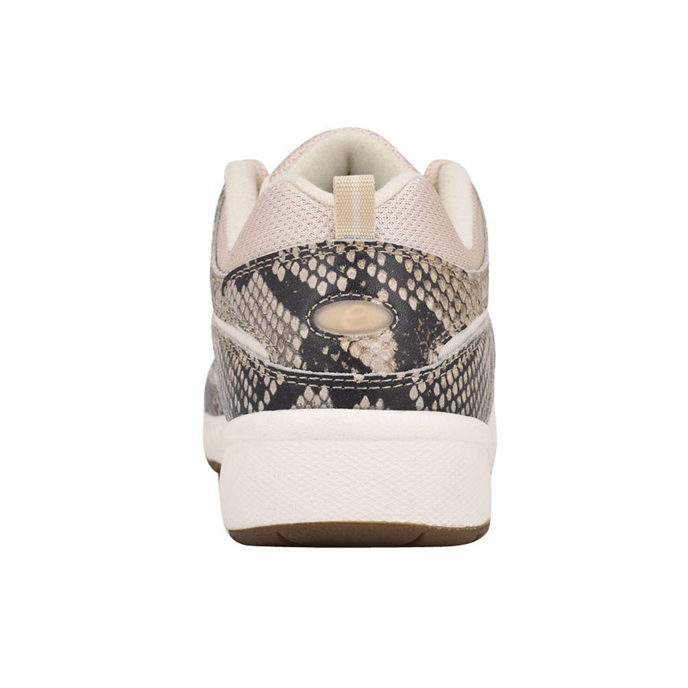 Easy Spirit Women's Romy Snake Walking Sneakers - Comfortable Beige Casual Shoes Size 6.5 M - Perfect for Walking, Travel & Everyday Wear