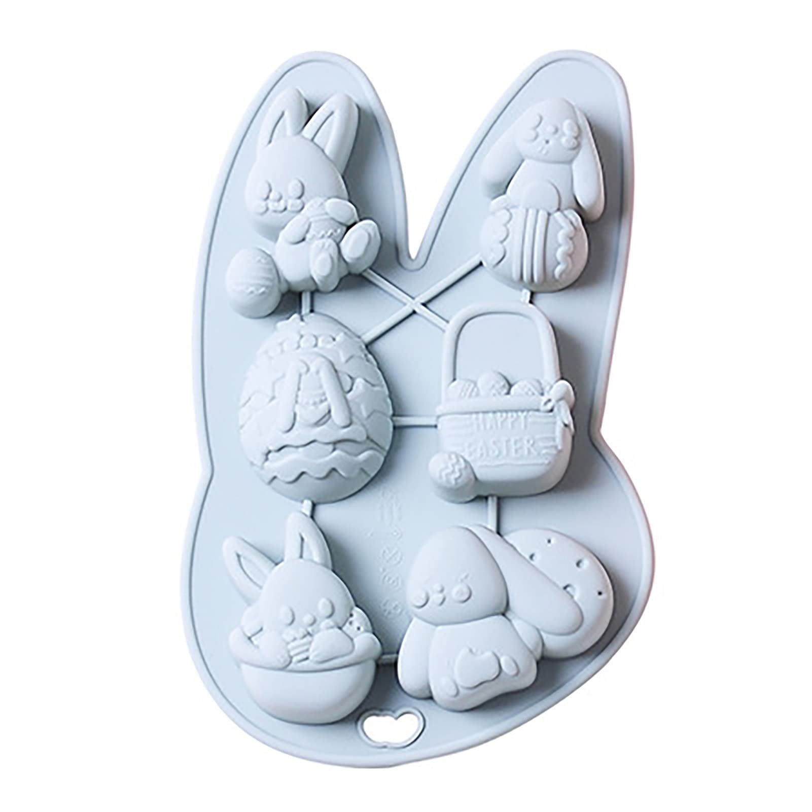 Easter Bunny Silicone Cake Mold - Smooth Surface Chocolate Mold for Baking, DIY Easter Treats - Perfect for Easter Party Favors, Kids & Adults - Blue | Home Baking, Holiday Decor, Gift Giving