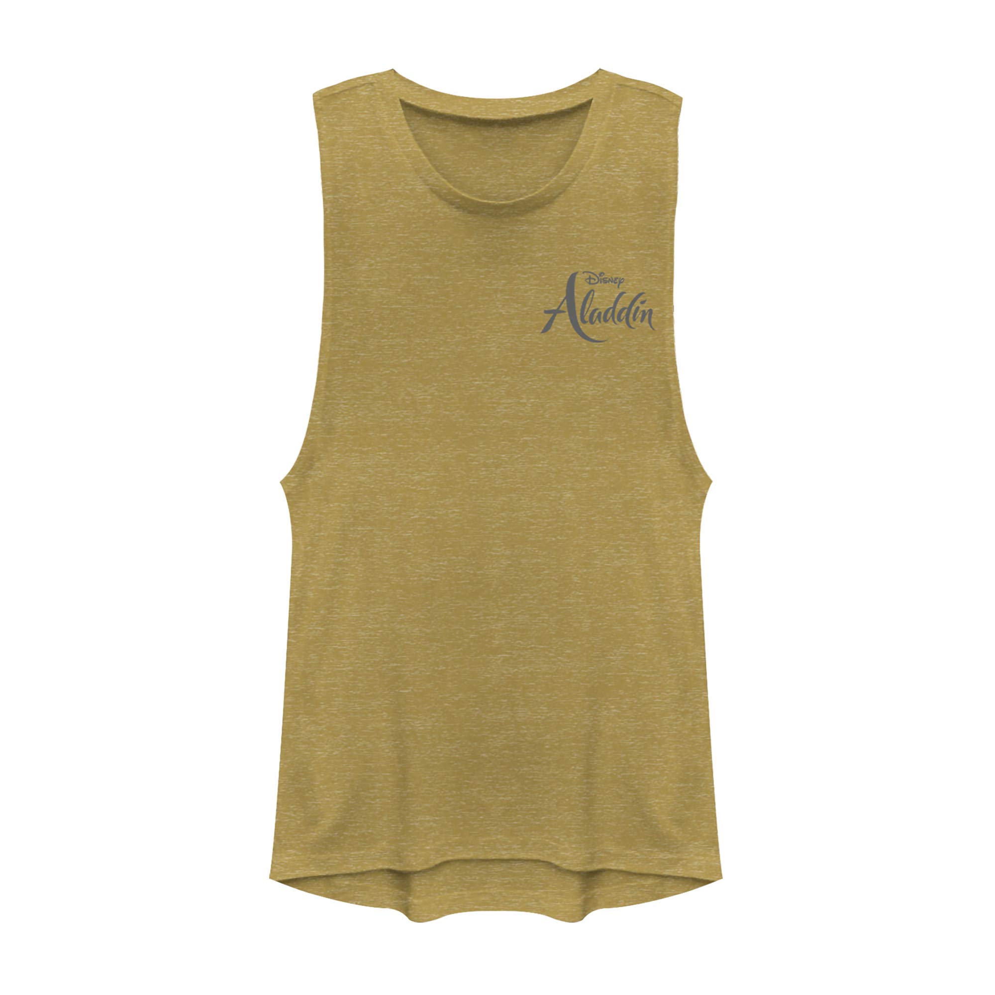 Disney Aladdin Live Action Genie Lamp Pattern Women's Muscle Tank Top - Casual Summer Wear, Gym Workout, Cosplay Costume, Disney Fan Merchandise