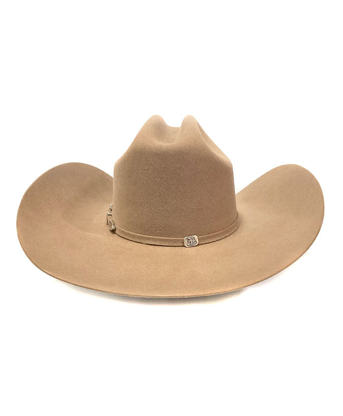 Justin JF0657DYLA Dylan 6X Fur Felt Cowboy Hat in Fawn - Western Style Bent Rail Design for Rodeo, Ranch Work & Country Fashion