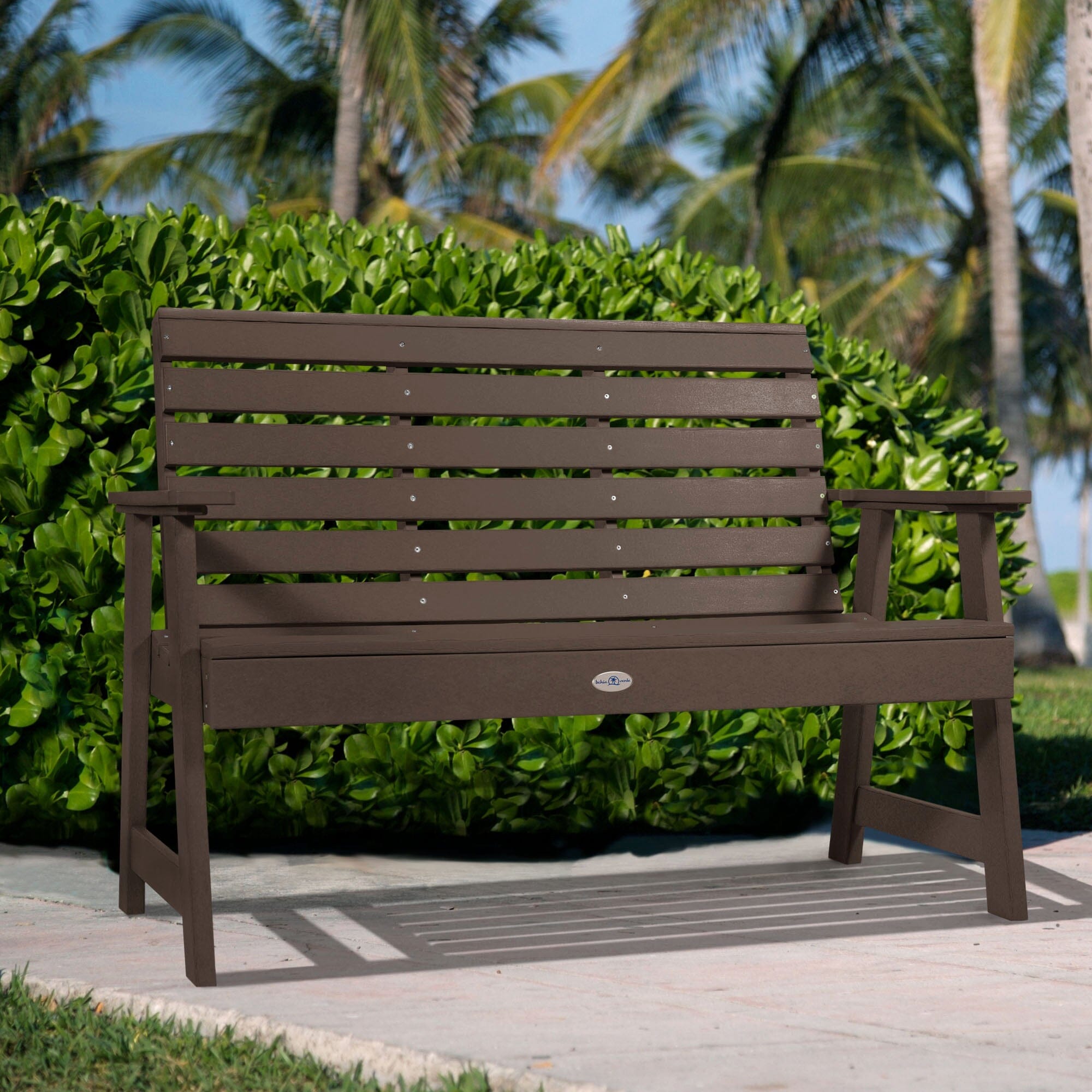 4ft Riverside Garden Bench - Outdoor Patio Furniture for Backyard, Park, or Garden Seating - Durable & Weather-Resistant Wooden Bench for Relaxing & Decor