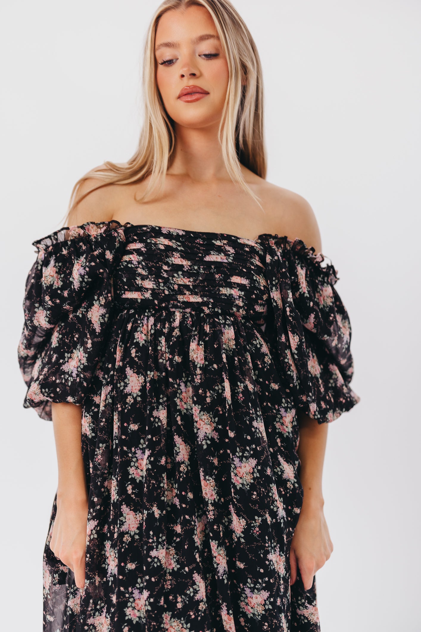Melody Maxi Dress in Black - Bump Friendly & Inclusive Sizing (S-3XL) | Perfect for Maternity, Plus Size Women & Special Occasions