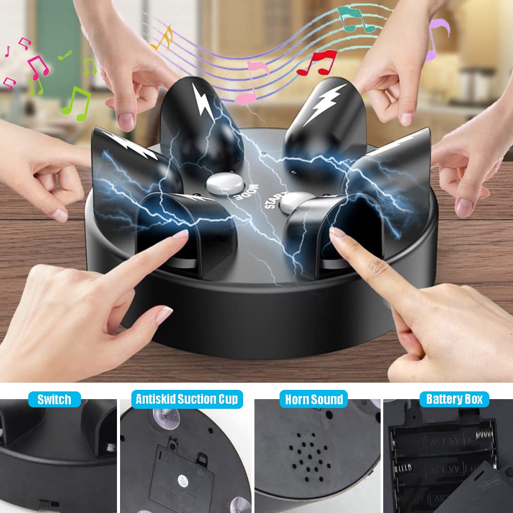 YEIBOBO Electric Shock Roulette Party Game - Fun Finger Shock Game for 2-6 Players, Exciting Group Game for Adults & Teens - Perfect for Game Nights, Birthday Parties & Social Gatherings