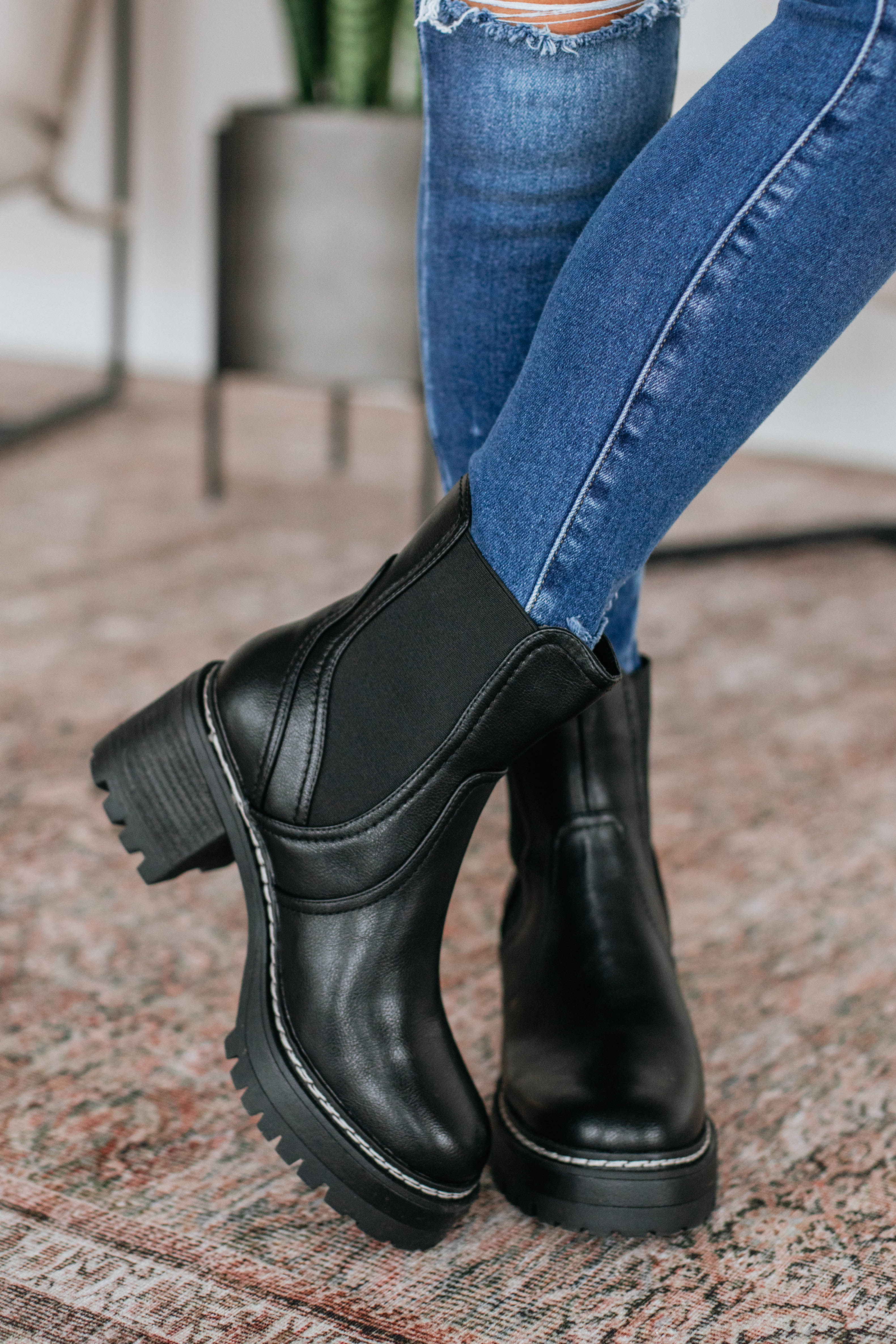 Prioritizing Me Boots - Stylish Black Ankle Boots for Women | Perfect for Casual Outfits, Work & Night Out