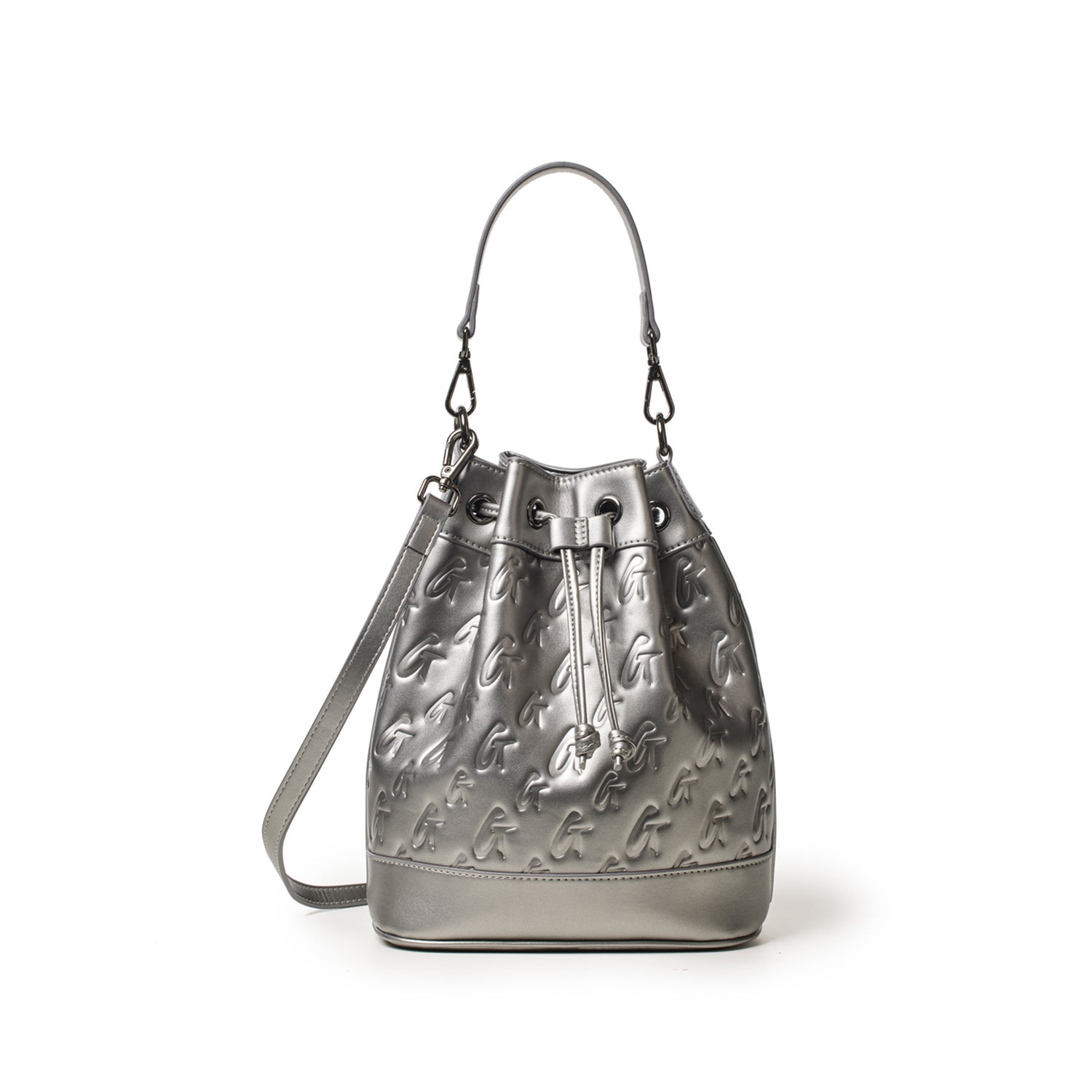 MEDIUM MONOGRAM BUCKET BAG - Platinum Luxury Shoulder Bag for Women | Fashion Designer Handbag for Everyday Use, Travel & Shopping