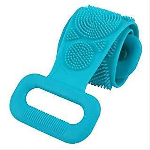 Exfoliating Silicone Back Scrubber - Long Handle Shower Brush for Deep Cleansing & Skin Renewal - Eco-Friendly Bath Scrub Belt for Women & Men - Easy to Clean & Reusable - Perfect for Spa, Gym & Travel (Multicolor)