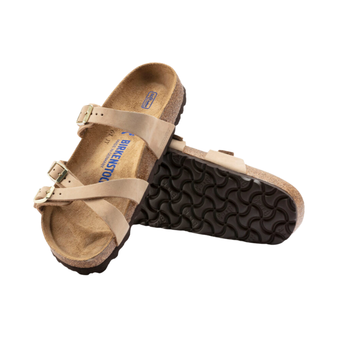 Women's Franca Soft Footbed Sandals - Nubuck Leather Comfort Shoes for Women | Perfect for Beach, Vacation & Summer Outfits