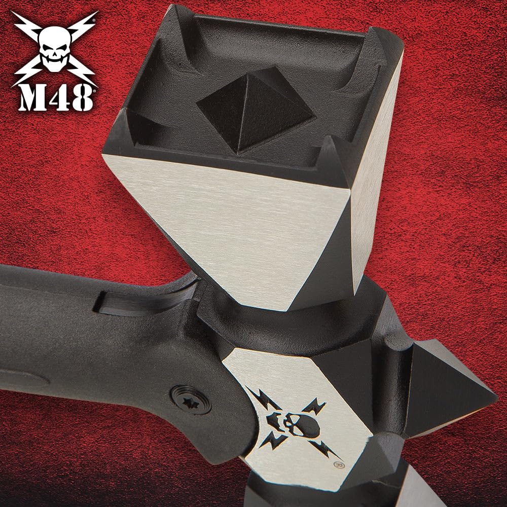 Stainless Steel M48 Double-Headed War Hammer with Sheath - 17