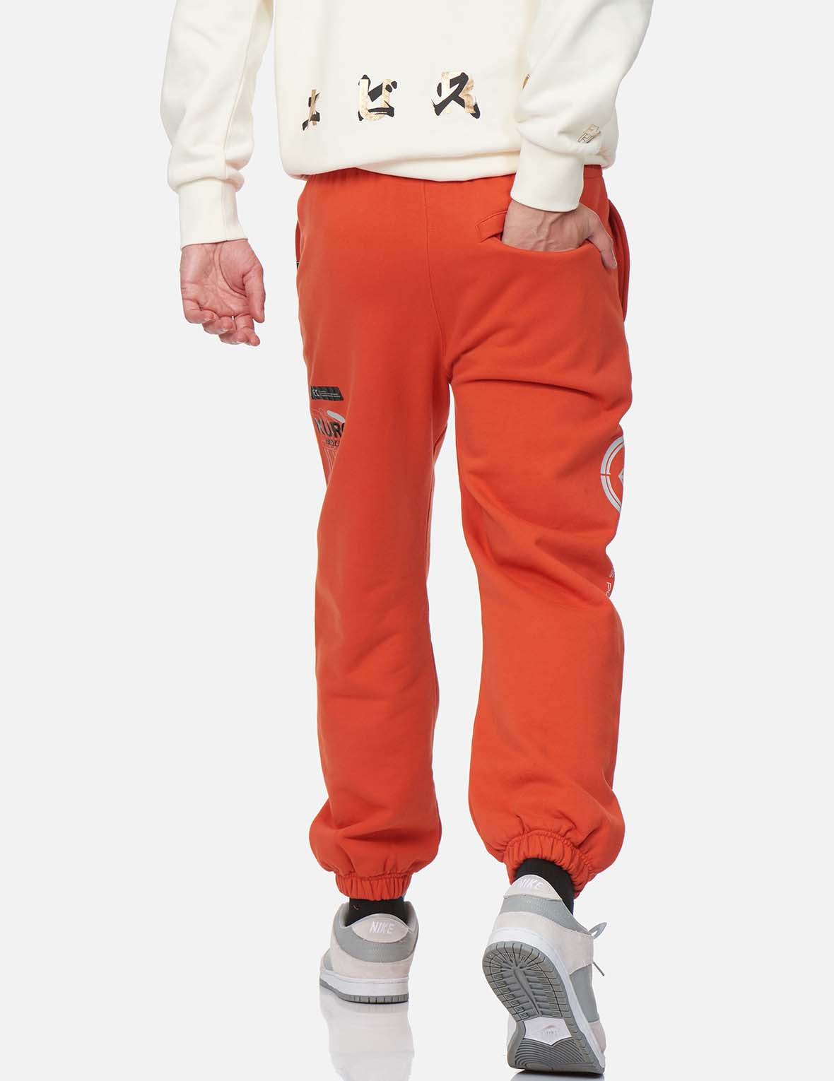 Stylish Kamon & Logo Print Sweatpants for Men & Women - Comfortable Joggers for Lounge, Gym, and Casual Wear